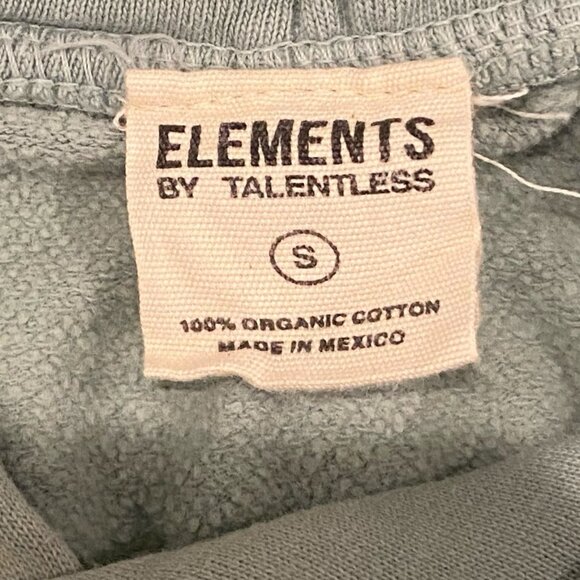 TALENTLESS Elements Mint Green Hoodie Logo Graphic Sweatshirt SMALL - Picture 4 of 5